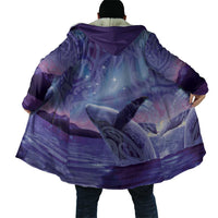 New Zealand Matariki Humpback Whale Cloak Paikea Maori New Year Purple Galaxy