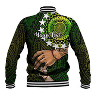 Personalised Father Day Cook Islands Baseball Jacket I Love You Dad Kuki Airani Turtle Pattern LT14 - Polynesian Pride