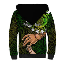 Personalised Father Day Cook Islands Sherpa Hoodie I Love You Dad Kuki Airani Turtle Pattern LT14 - Polynesian Pride