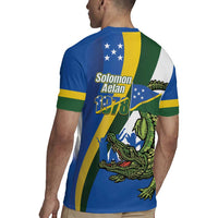 Solomon Islands Independence Day Rugby Jersey Happy 7 July Crocodile Flag Style