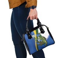 Solomon Islands Independence Day Shoulder Handbag Happy 7 July Crocodile Flag Style