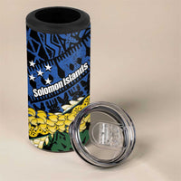 Halo Olaketa Solomon Islands Tapa Pattern 4 in 1 Can Cooler Tumbler