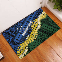 Halo Olaketa Solomon Islands Tapa Pattern Rubber Doormat