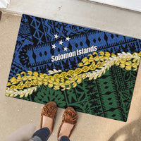 Halo Olaketa Solomon Islands Tapa Pattern Rubber Doormat