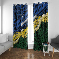 Halo Olaketa Solomon Islands Tapa Pattern Window Curtain
