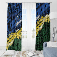 Halo Olaketa Solomon Islands Tapa Pattern Window Curtain