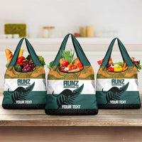 AUNZ Rugby Custom Grocery Bag Australia Kangaroo New Zealand Silver Fern - Polynesian Pride