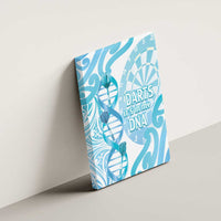 New Zealand Darts Canvas Wall Art Aotearoa Maori Its In My DNA White - Polynesian Pride