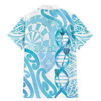 Personalised New Zealand Darts Family Matching Mermaid Dress and Hawaiian Shirt Aotearoa Maori Its In My DNA White - Polynesian Pride