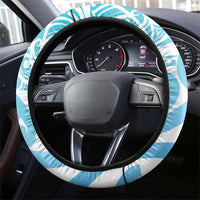 New Zealand Darts Steering Wheel Cover Aotearoa Maori Its In My DNA White - Polynesian Pride
