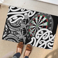 New Zealand Darts Rubber Doormat Aotearoa Maori Its In My DNA Black - Polynesian Pride