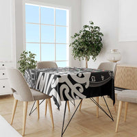 New Zealand Darts Tablecloth Aotearoa Maori Its In My DNA Black - Polynesian Pride