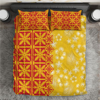 Kahili Quilt Hawaii Bedding Set Tropical Flower Seamless Half Style