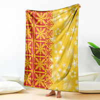 Kahili Quilt Hawaii Blanket Tropical Flower Seamless Half Style