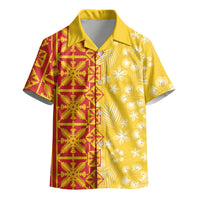 Kahili Quilt Hawaii Kid Hawaiian Shirt Tropical Flower Seamless Half Style LT14 - Polynesian Pride