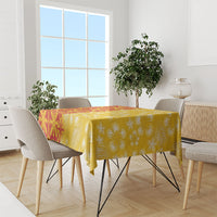 Kahili Quilt Hawaii Tablecloth Tropical Flower Seamless Half Style