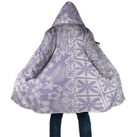 Pastel Purple Kahili Quilt Hawaii Cloak Tropical Flower Seamless Half Style