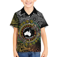 Personalised Australia And Vanuatu Hawaiian Shirt Aboriginal Lizard Polynesia Ni-Van Pig Tusk