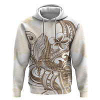 Brown Hawaii Humpback Whale Zip Hoodie Polynesian Tribal Ocean Vibes
