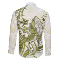 Lime Green Hawaii Family Matching Summer Maxi Dress and Hawaiian Shirt Humpback Whale Tattoo Polynesian Tribal Ocean Vibes