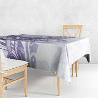 Purple Hawaii Tablecloth Humpback Whale Tattoo Polynesian Tribal Ocean Vibes