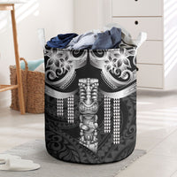 Tiki Drum Hawaii Laundry Basket Hawaiian Kakau Tattoo Style