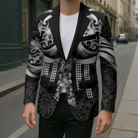 Tiki Drum Hawaii Blazer Hawaiian Kakau Tattoo Style