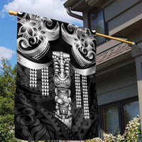 Tiki Drum Hawaii Garden Flag Hawaiian Kakau Tattoo Style