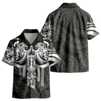 Tiki Drum Hawaii Kid Hawaiian Shirt Hawaiian Kakau Tattoo Style