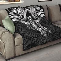 Tiki Drum Hawaii Quilt Hawaiian Kakau Tattoo Style