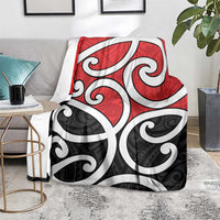New Zealand Blanket Maori Koru Tino Rangatiratanga Color - Polynesian Pride