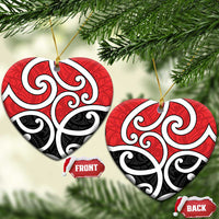 New Zealand Ceramic Ornament Maori Koru Tino Rangatiratanga Color - Polynesian Pride