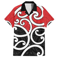 New Zealand Family Matching Long Sleeve Bodycon Dress and Hawaiian Shirt Maori Koru Tino Rangatiratanga Color - Polynesian Pride