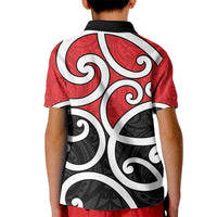 New Zealand Kid Polo Shirt Maori Koru Tino Rangatiratanga Color - Polynesian Pride