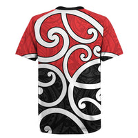 New Zealand Rugby Jersey Maori Koru Tino Rangatiratanga Color - Polynesian Pride