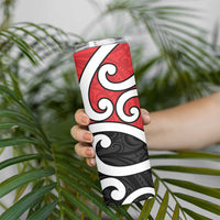 New Zealand Skinny Tumbler Maori Koru Tino Rangatiratanga Color - Polynesian Pride