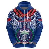 Samoa Rugby Hoodie 2023 Go Manu Samoa With Ula Fala Style LT14 - Polynesian Pride
