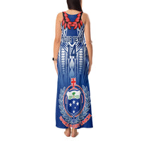 Custom Samoa Rugby Tank Maxi Dress 2023 Go Manu Samoa With Ula Fala Style LT14 - Polynesian Pride