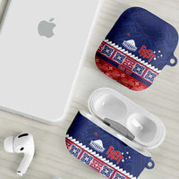 Personalised FAST Samoa Siapo AirPods Case Teuila Flowers Samoan Pattern LT14 - Polynesian Pride