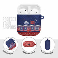 Personalised FAST Samoa Siapo AirPods Case Teuila Flowers Samoan Pattern LT14 - Polynesian Pride