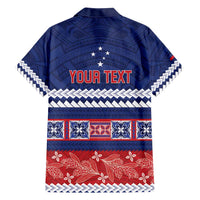 Personalised FAST Samoa Siapo Family Matching Long Sleeve Bodycon Dress and Hawaiian Shirt Teuila Flowers Samoan Pattern - Polynesian Pride