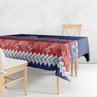 Personalised FAST Samoa Siapo Tablecloth Teuila Flowers Samoan Pattern LT14 - Polynesian Pride