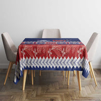 Personalised FAST Samoa Siapo Tablecloth Teuila Flowers Samoan Pattern LT14 - Polynesian Pride