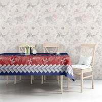 Personalised FAST Samoa Siapo Tablecloth Teuila Flowers Samoan Pattern LT14 - Polynesian Pride