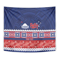 Personalised FAST Samoa Siapo Tapestry Teuila Flowers Samoan Pattern - Polynesian Pride