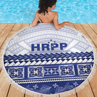 HRPP Samoa Siapo Beach Blanket Teuila Flowers Samoan Pattern - Polynesian Pride