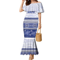 Personalised HRPP Samoa Siapo Family Matching Mermaid Dress and Hawaiian Shirt Teuila Flowers Samoan Pattern - Polynesian Pride