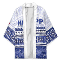 Personalised HRPP Samoa Siapo Kimono Teuila Flowers Samoan Pattern - Polynesian Pride