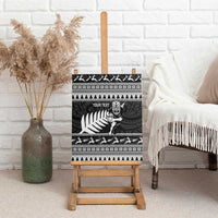 New Zealand Christmas Rugby Personalised Canvas Wall Art Meri Kirihimete All Black Maori - Polynesian Pride