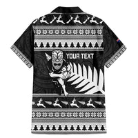 New Zealand Christmas Rugby Personalised Family Matching Mermaid Dress and Hawaiian Shirt Meri Kirihimete All Black Maori - Polynesian Pride